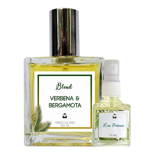 Perfume Verbena & Bergamota 100ml Masculino - Blend de Óleo Essencial Natural + Perfume de presente