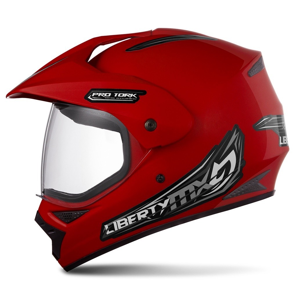 Capacete Pro Tork Liberty Mx Vision Pro Fechado Moto Off Road Motocross Trilha Enduro