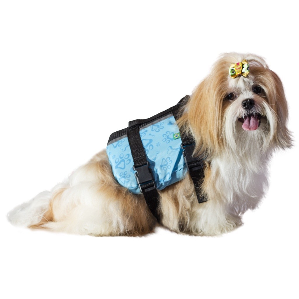Colete Salva-Vidas  Safe Life Pet Cachorro Aquático Natação Piscina Água Mar Rio Cachoeira Barco
