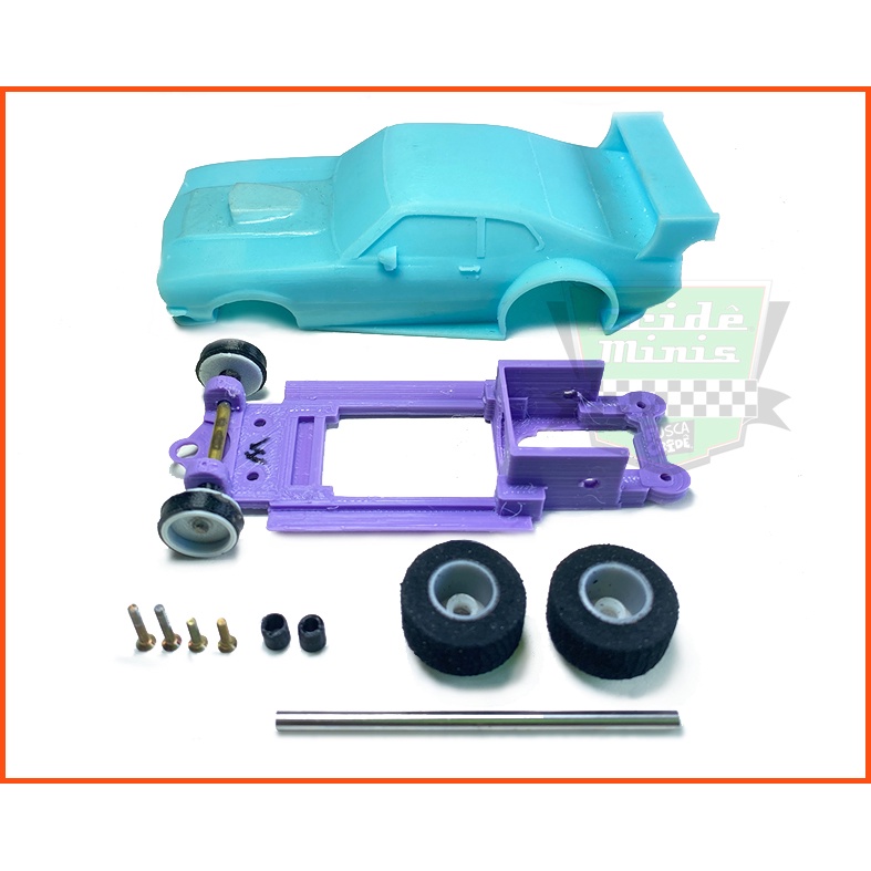 Autorama Kit Carroceria Maverick 1/32 + Chassi /Rodas/Eixo - Impresso em 3D