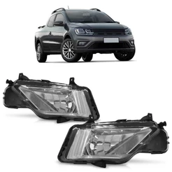 Farol Milha Auxiliar Saveiro G7 2016 2017 2018 Gol Track G7 2017 2018 Lente Cristal Lisa Acrilico