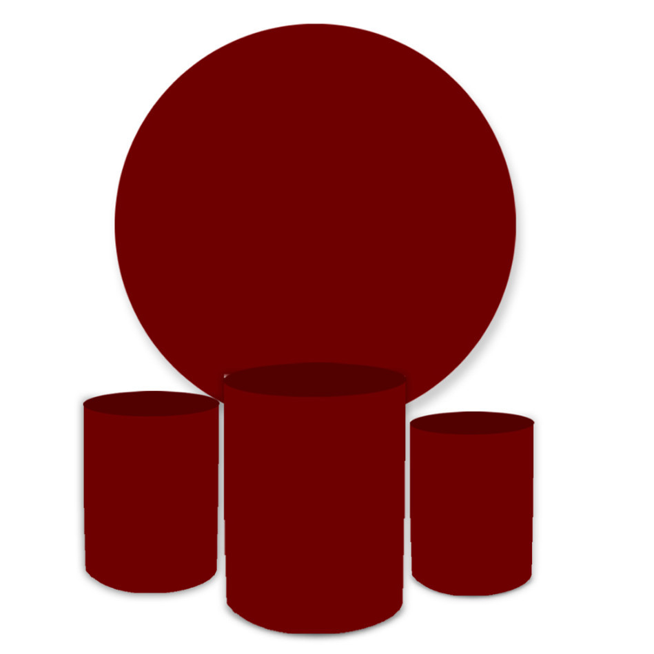 (🚨ATENTE-SE E LEIA A DESCRIÇÃO🚨) Kit CAPA/ Painel Redondo 150 + Trio de Capas Cilindros Veste Fácil Evento Aniversário. em Oferta na Shopee