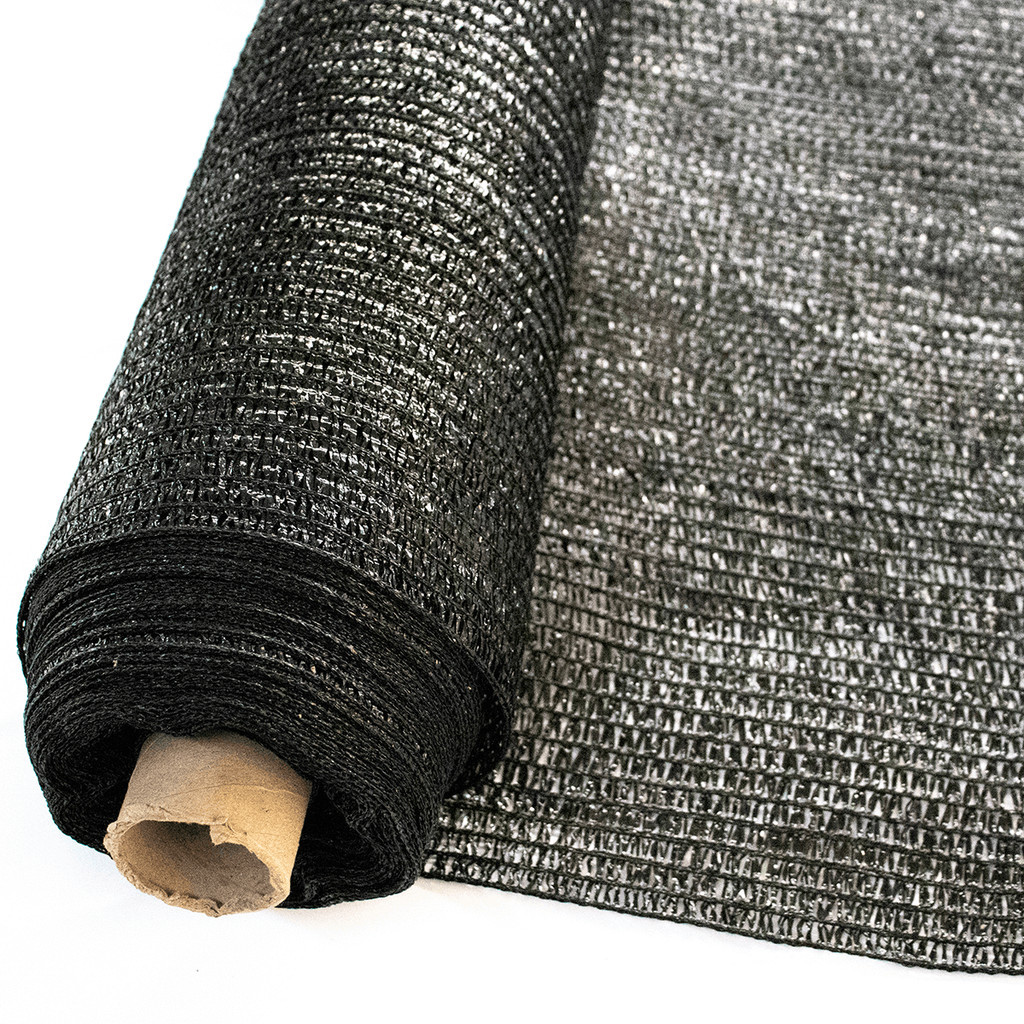 Tela Sombrite Raschel 50% 4x12m Preta Proteção e Sombreamento de Estufa Horta Flores Anti UV