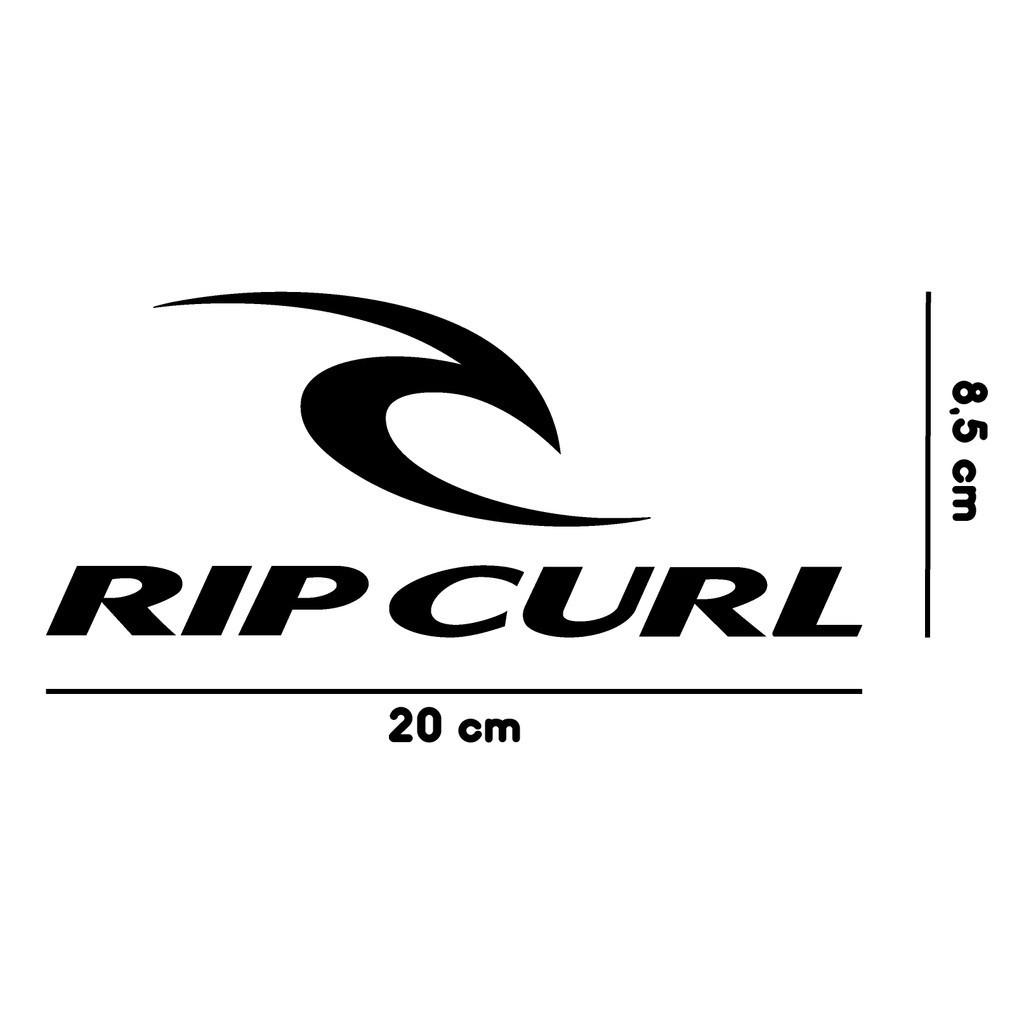 Adesivo ripcurl Vinil de recorte 08x20 etiqueta/moto/notebook