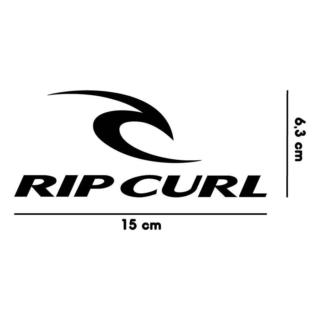 Adesivo ripcurl Vinil de recorte 06x15 etiqueta/moto/notebook