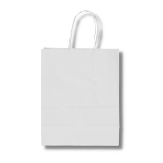 SACOLA PARA PRESENTE KRAFT BRANCA PP 13,5X8X16  C/ 10 UN.