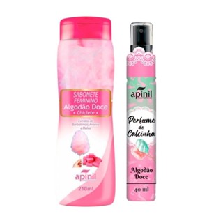 Kit sabonete íntimo e perfume de calcinha algodão doce 220 ml