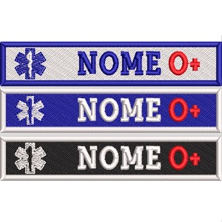 Tarjeta Identificação SAMU Emergencia Enfermagem Médico Velcro ou Termocolante