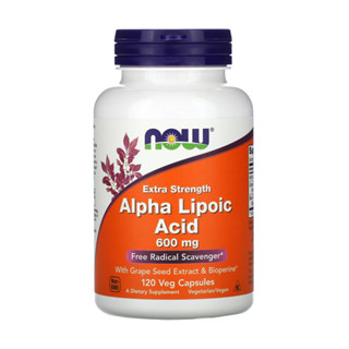 Ácido Alfa Lipóico 600mg Now Foods 120Veg Caps Importado em Oferta na Shopee