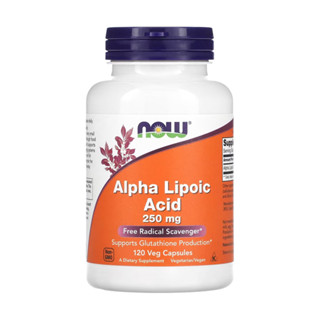 Ácido Alfa Lipóico 250mg Now Foods 120Cápsulas Importado em Oferta na Shopee