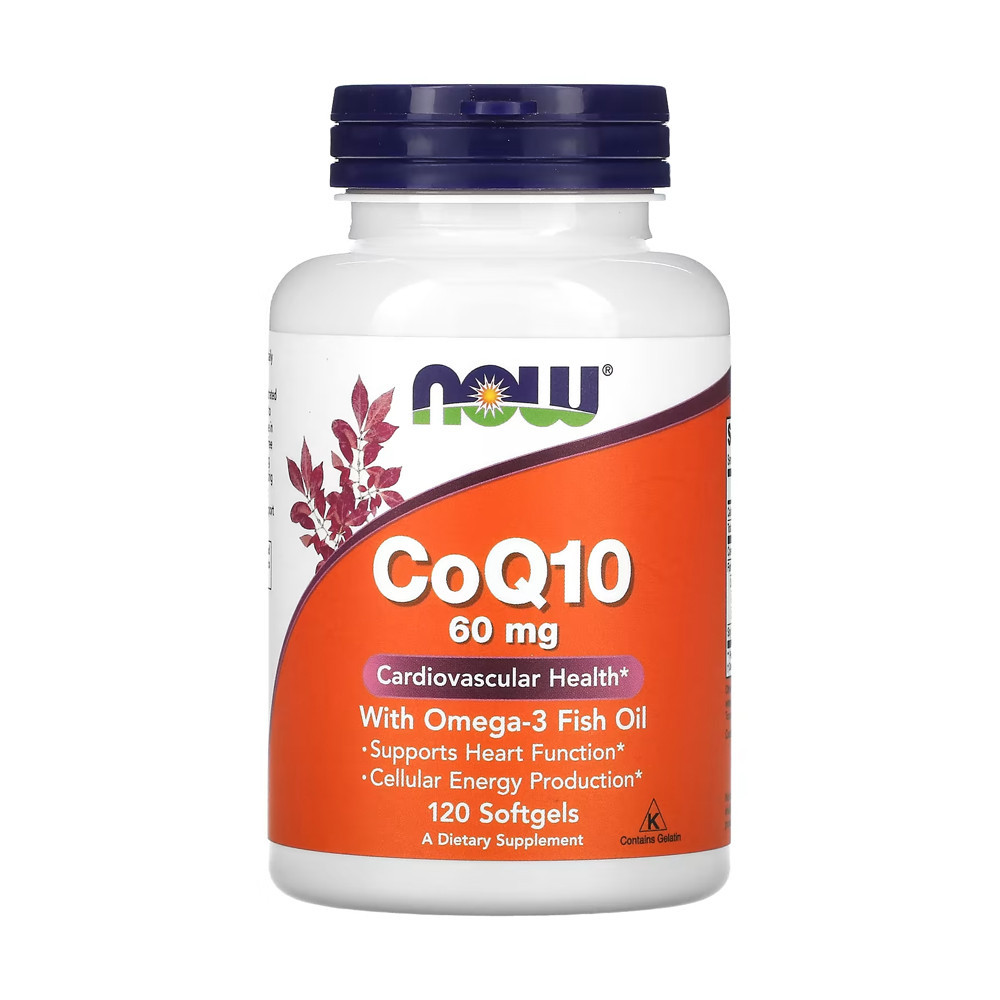 Coenzima CoQ10 60mg + Omega3 Now Foods 120Soft Importado em Oferta na Shopee