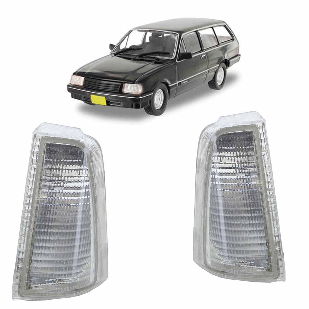Lanterna Dianteira Pisca Seta Marajo 1983 1984 1985 1986 1987 1988 A 1990 Cristal Modelo Cibie Lente Estriada Acrilico - Spare Parts and Accessories for Vehicles
