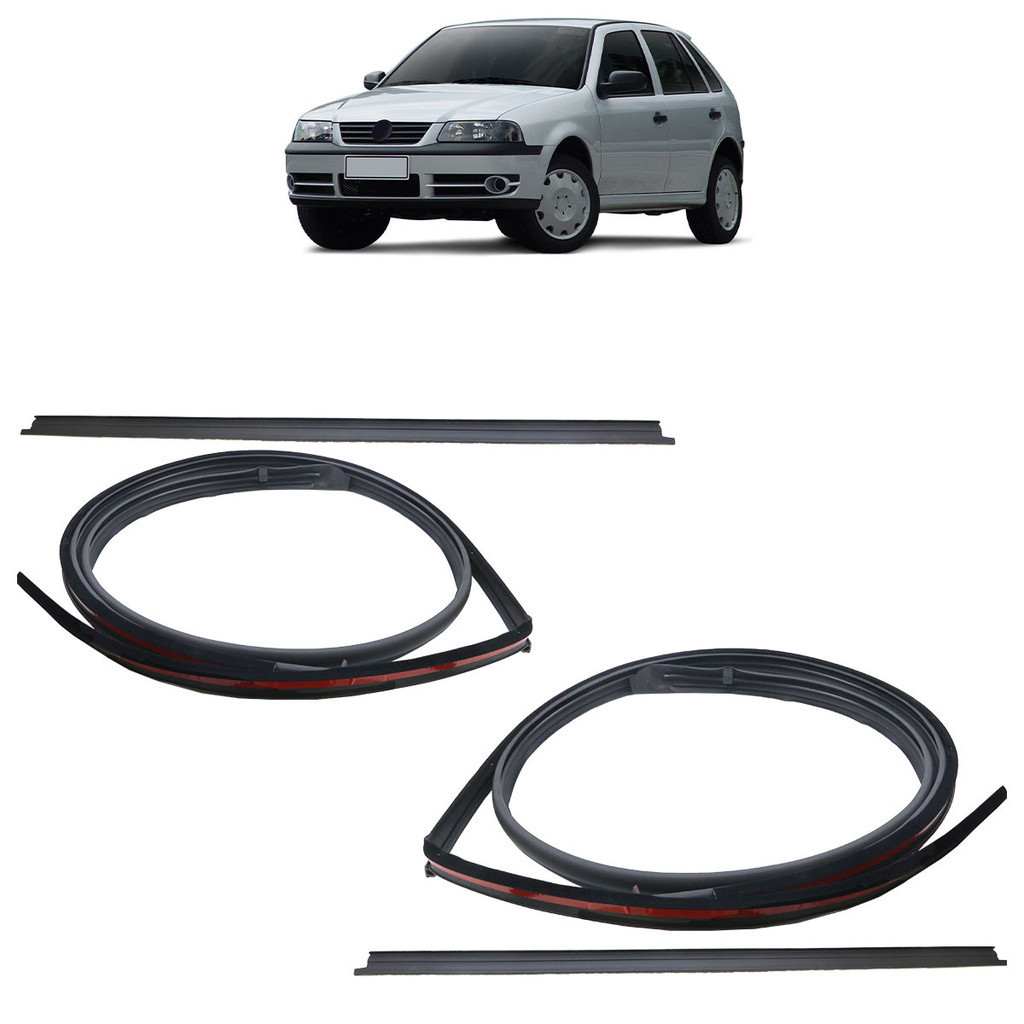 Borracha Pingadeira Gol G4 2005 2006 2007 2008 4 Portas Preto em Oferta na Shopee