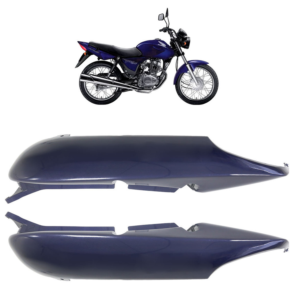 Par Rabeta Traseira CG 125 Titan 2000 2001 2002 2003 2004 2005 2006 2007 2008 Azul Liso - Spare Parts and Accessories for Vehicles