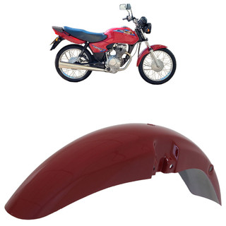Paralama Dianteiro CG 125 Titan 2000 2001 2002 2003 2004 Vermelho Liso em Oferta na Shopee