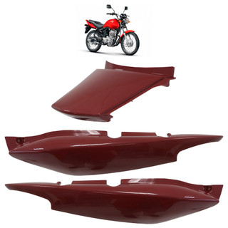 Kit Rabeta Traseira CB 125 Fan 2009 2010 2011 2012 2013 Vermelho Liso 3 Peças em Oferta na Shopee