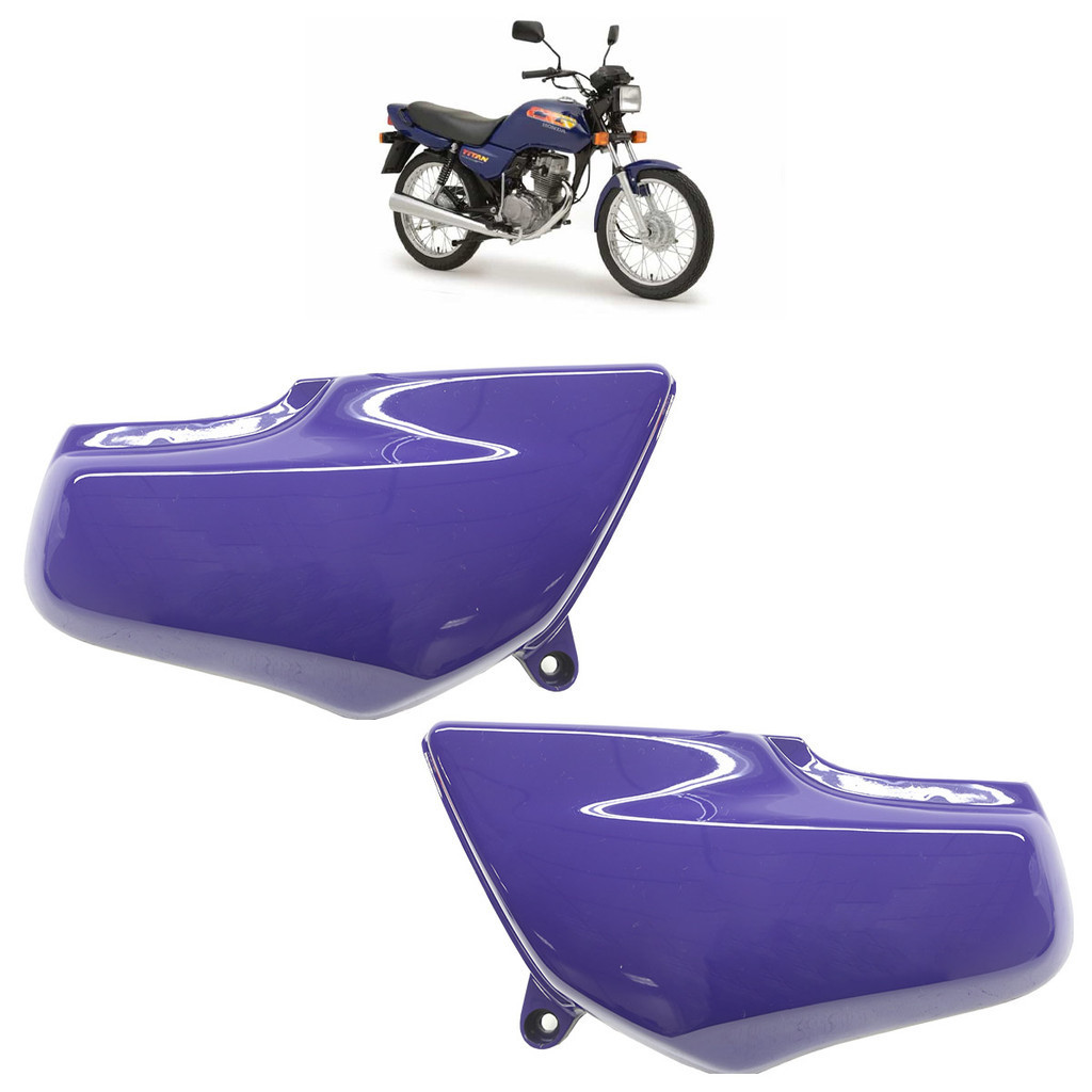 Par Tampa Lateral CG 125 Titan 1994 1995 1996 1997 1998 1999 2000 Roxo
