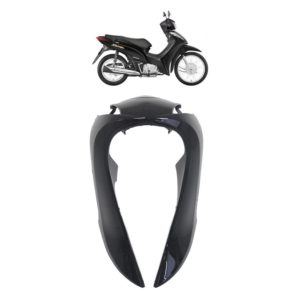 Carenagem Bico Frontal Biz 125 Ks 2011 2012 Preto Liso - Spare Parts and Accessories for Vehicles