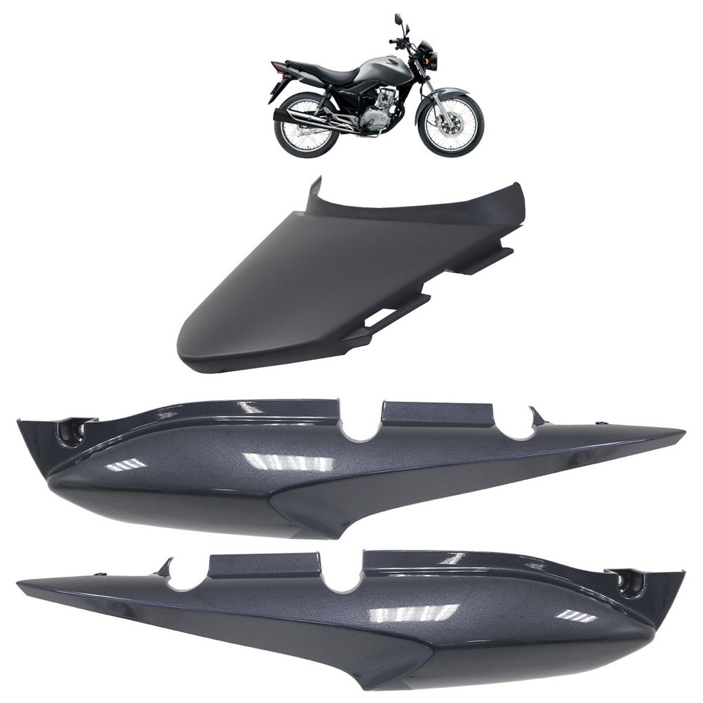 Kit Rabeta Traseira Honda CG 150 Fan 2009 2010 2011 2012 2013 3 Peças - Spare Parts and Accessories for Vehicles