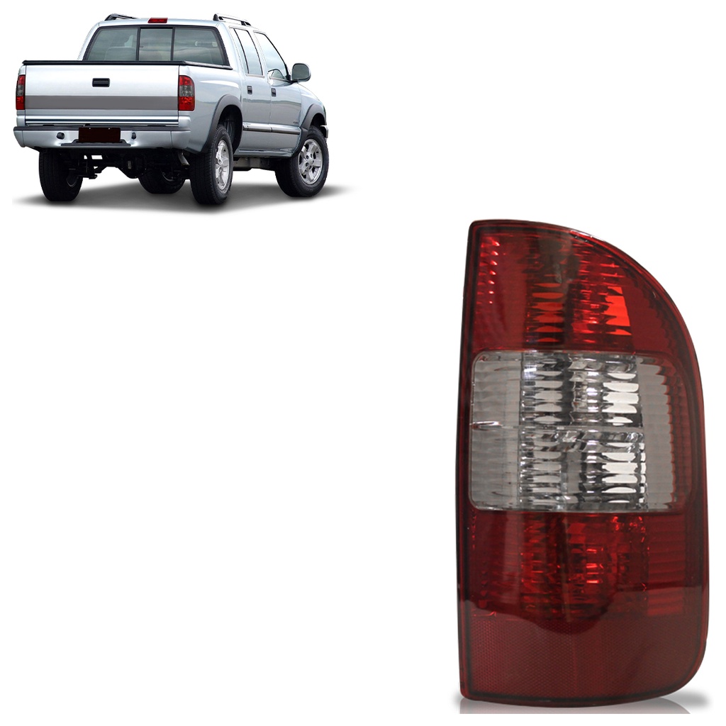 Lanterna Traseira S10 2001 2002 2003 2004 2005 2006 2007 2008 2009 Fumê Escuro em Oferta na Shopee