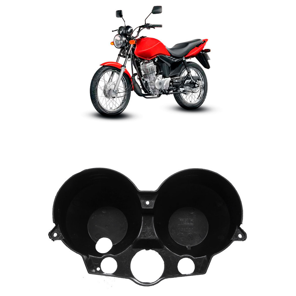 Carcaça Painel Inferior CG 125 Titan 2000 2001 2002 2003 2004 2005 2006 2007 2008 Preto - Spare Parts and Accessories for Vehicles