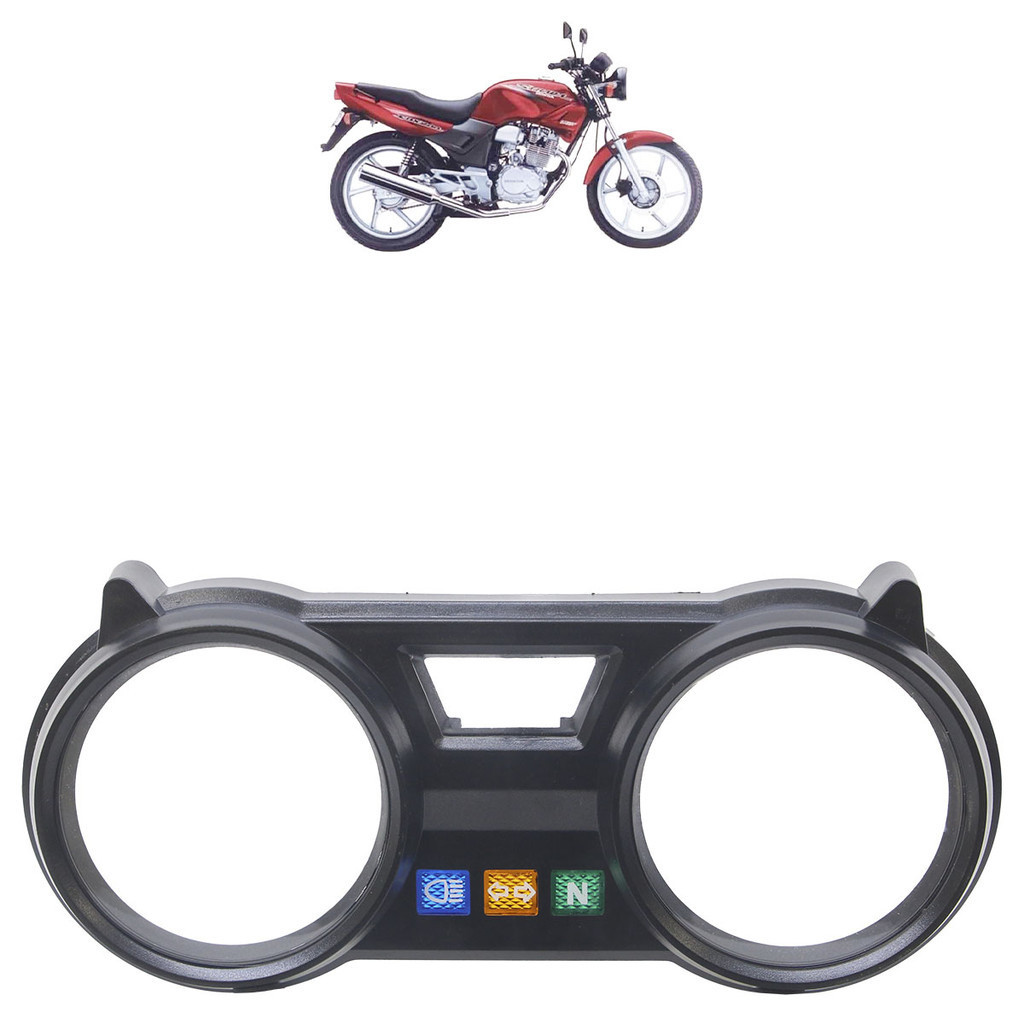 Carcaça Painel Superior CBX 200 Strada 1993 1994 1995 1996 1997 1998 1999 2000 2001 2002 2003 Preto Liso Lente Acrilico