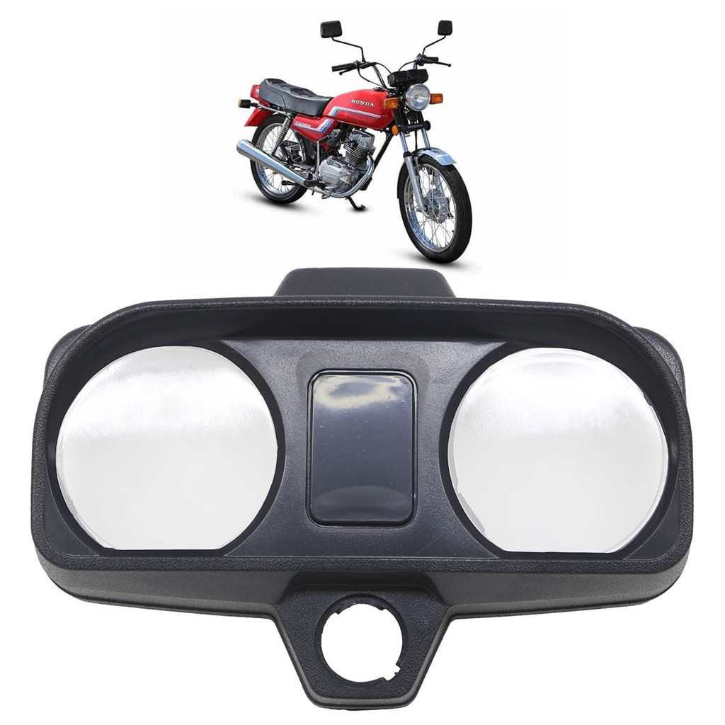Carcaça Painel Superior CG 125 Today 1989 1990 1991 1992 1993 1994 Preto Texturizado Lente Acrilico - Spare Parts and Accessories for Vehicles