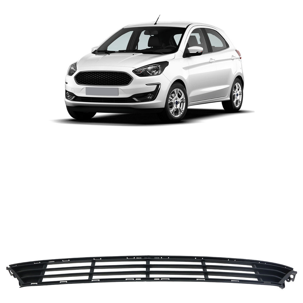 Grade Inferior Dianteira Ka 2018 2019 Preto Liso - Spare Parts and Accessories for Vehicles