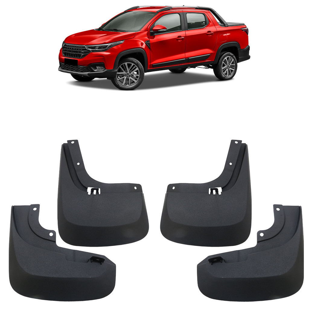 Kit Parabarro Lameiro Strada 2021 2022 2023 4 Peças Preto Texturizado