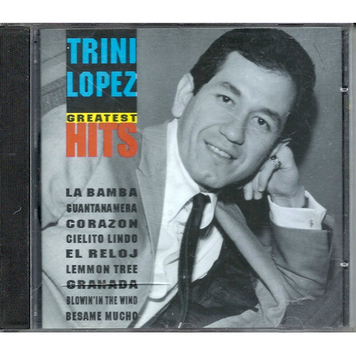 Cd Trini Lopez Greatest Hits*excelente Estado