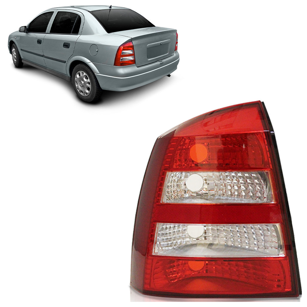 Lanterna Traseira Astra Sedan 2003 2004 2005 2006 2007 2008 2009 2010 2011 2012 Bicolor - Spare Parts and Accessories for Vehicles