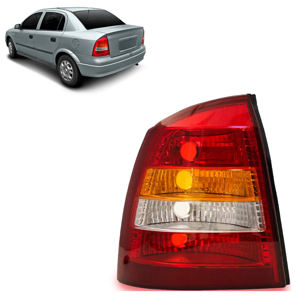 Lanterna Traseira Astra Sedan 1998 1999 2000 2001 2002 Tricolor em Oferta na Shopee