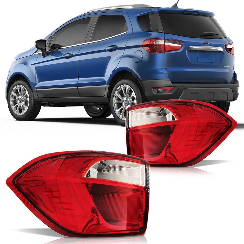 Lanterna Traseira Ecosport 2013 2014 2015 2016 Bicolor Canto - Spare Parts and Accessories for Vehicles