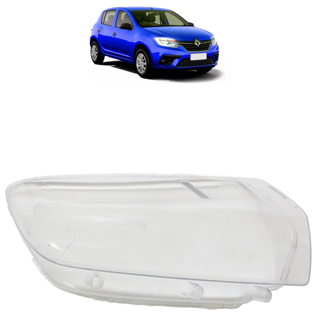 Lente Farol Dianteiro Sandero 2020 2021 2022 2023 2024 Transparente em Oferta na Shopee
