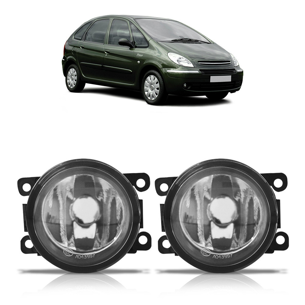 Farol Milha Auxiliar Picasso 2007 2008 2009 2010 2011 2012 Lente Lisa Vidro Foco Manual em Oferta na Shopee