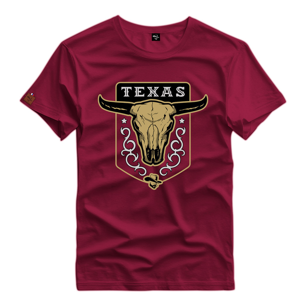 Camisa Estampada 100% Algodão Camiseta Country - 248 em Oferta na Shopee