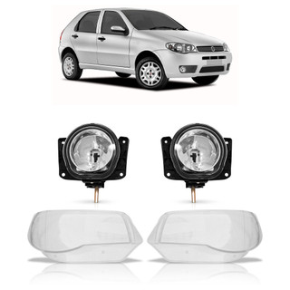 Kit Palio G3 2004 2005 2006 2007 2008 2009 2010 2011 Par Lente Farol + Par Farol de Milha em Oferta na Shopee