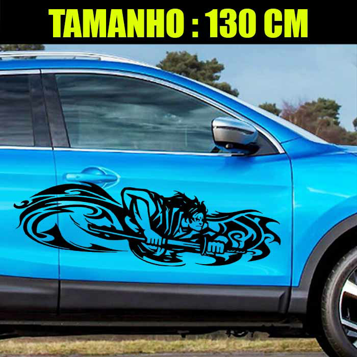 Adesivo Lateral de Carro 2 Lados - Samurai Turbo