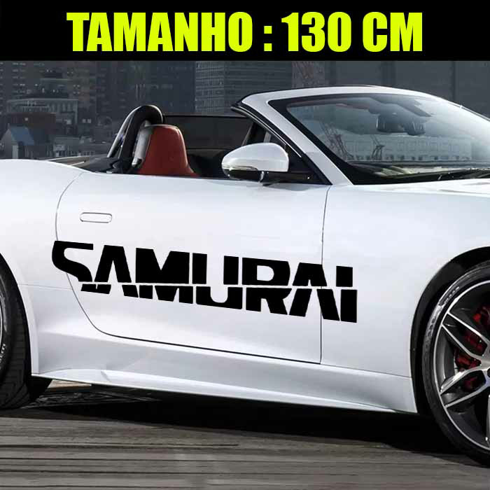 Adesivo Lateral de Carro 2 Lados - Fonte Samurai