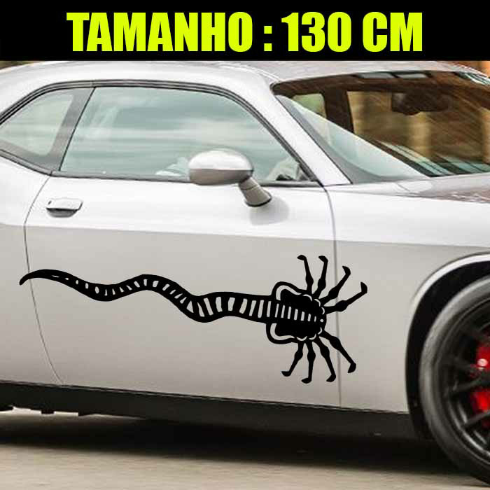Adesivo Lateral de Carro 2 Lados - MOSNTRO ALIEN ART
