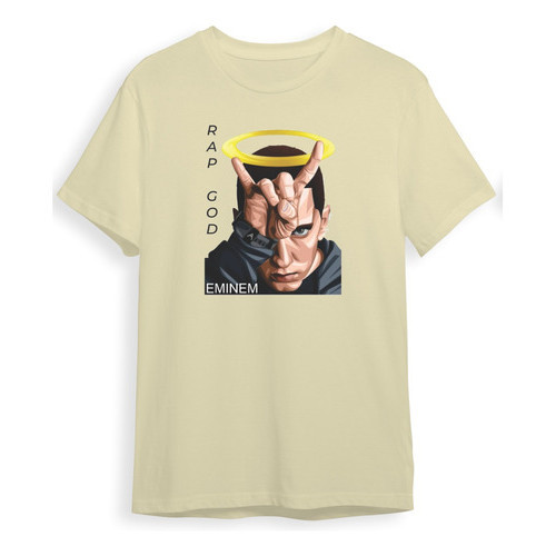 Camiseta Camisa Eminem Rap God Hip Hop Slim Malha Premium