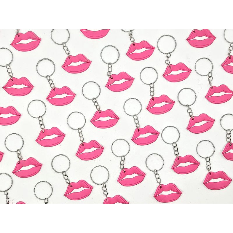 chaveiro boca Rosa Lembrancinha Boquinha Pink Mimo Festa Beijo
