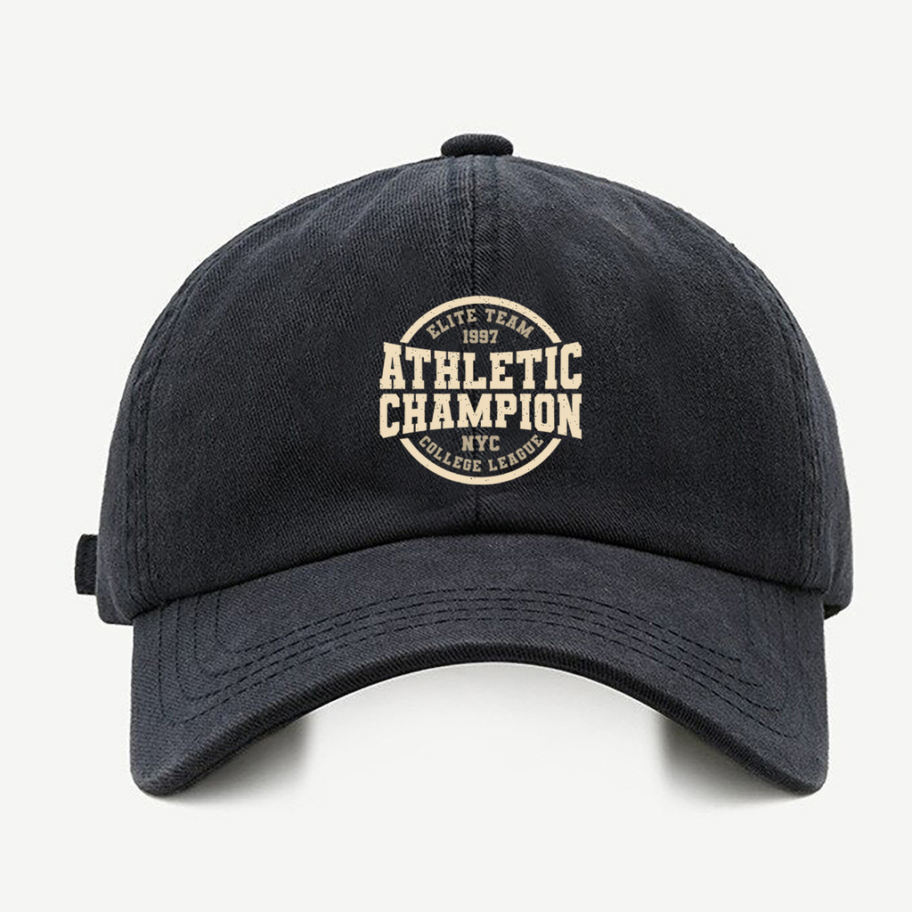 Bone baseball Masculino Bege Preto Branco Athletic Champion