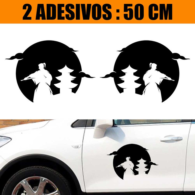 Kit Adesivos Carro Caminhão 2 Lados - Vila de Samurai