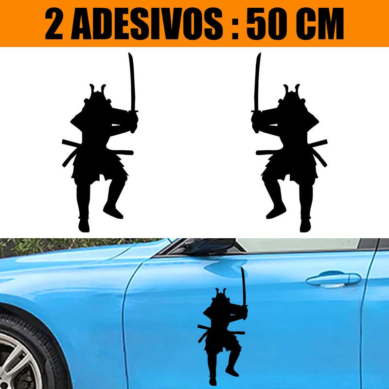 Kit Adesivos Carro Caminhão 2 Lados - Samurai Katana