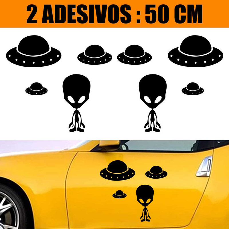 Kit Adesivos Carro Caminhão 2 Lados - Alien Ovini Art