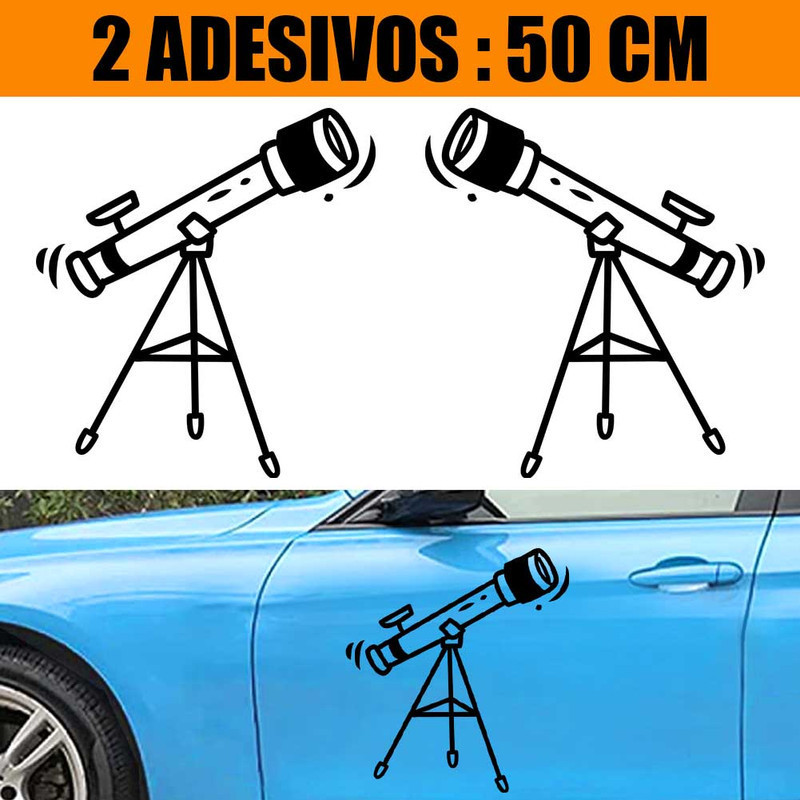 Kit Adesivos Carro Caminhão 2 Lados - TELESCOPIO DESENHADO