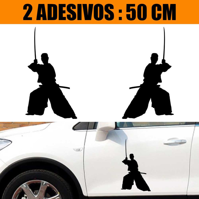 Kit Adesivos Carro Caminhão 2 Lados - Postura Samurai