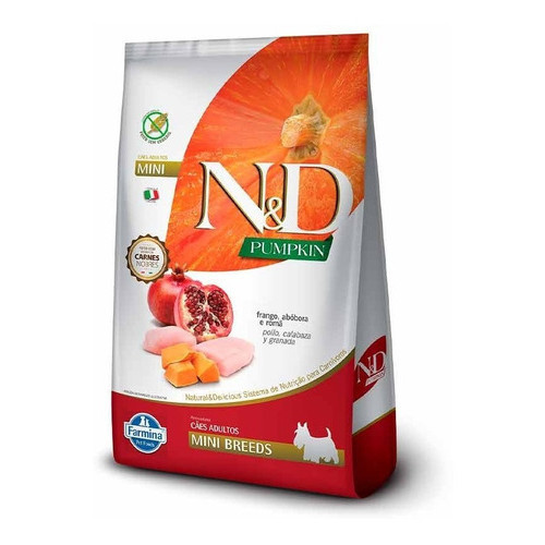 N&D Pumpkin Cães Adulto Mini Frango 2,5kg em Oferta na Shopee