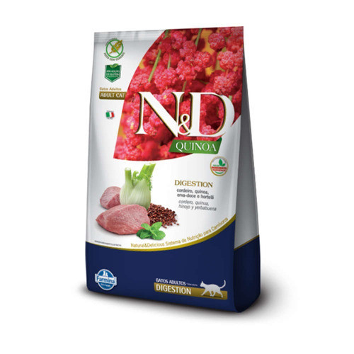 N&D Quinoa Gato Adulto Digestion Cordeiro 1,5kg em Oferta na Shopee